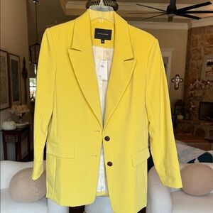 Banana Republic Women's Bright Yellow Blazer
